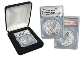 USA 2023 Silver Eagle MS70 Inaugural Strike 1oz Silver