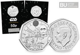 2023 UK Star Wars R2D2 & C3PO CERTIFIED BU 50p