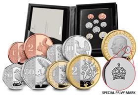 UK 2023 New Coinage Base Proof Collection