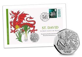 St. David's Day BU 50p Coin Cover