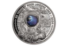 The 2024 First Man on the Moon 55th Anniversary Silver Coin