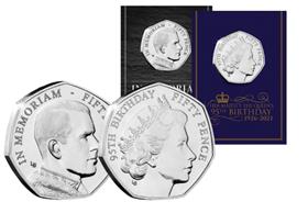 JUST £15: The Queen Elizabeth II and Prince Philip 1950s 50p Pair