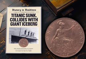 1912 British Penny Titanic Frame