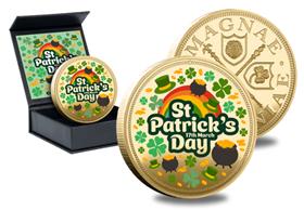 St Patrick's Day Gold-plated Commemorative