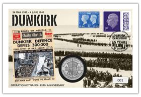 Dunkirk 85th Anniversary Historic Coin Cover