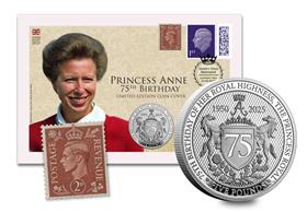 Princess Anne 75th Birthday Coin Cover