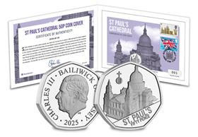JUST £17.50: The St Paul’s Cathedral 50p Coin and Historic Stamp Cover