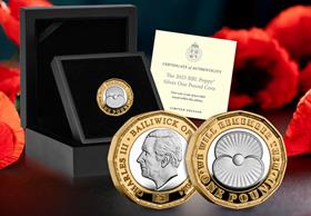 The RBL Poppy Silver Proof One Pound Coin