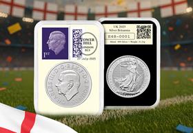 The 2025 England Football Winners Silver DateStamp Issue