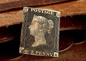 The 1840 Penny Black Stamp