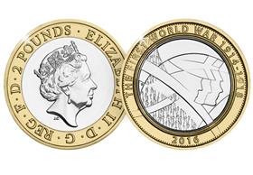 2016 UK WWI Army Circulation £2