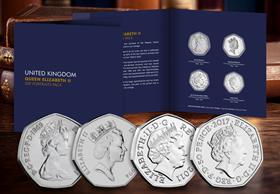 QEII Definitive 50p Portraits Pack