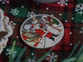 The Canada 2025 Dear Santa Black Light Fine Silver Coin