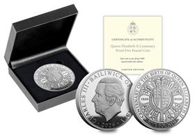 Queen Elizabeth II Centenary Proof £5 Coin