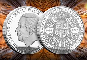 QEII Centenary Silver Proof £5 Coin