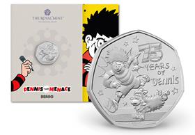 The UK 2026 Dennis the Menace BU 50p Pack