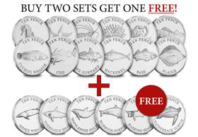 'Ocean' Buy Two Get One FREE British Wildlife 10p Bundle