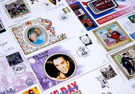 50 Great Britain 'Silk' First Day Covers