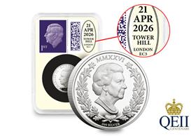 Queen Elizabeth II Centenary Silver Sovereign DateStamp Issue