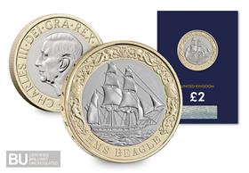 2026 UK HMS Beagle CERTIFIED BU £2 Coin