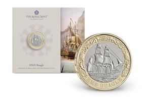 UK 2026 HMS Beagle BU £2 Coin