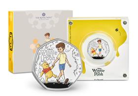 The UK 2026 100 Years of Winnie the Pooh Kindness Silver Proof 50p Coi