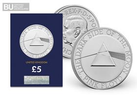 2026 UK Pink Floyd CERTIFIED BU £5 Coin