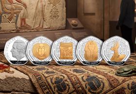 The 2023 Tutankhamun 4-Coin Silver Proof 50p Set