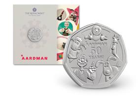 The UK 2026 50 Years of Aardman BU 50p Pack