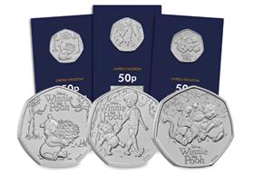 2026 UK Winnie the Pooh 100th Birthday 50p Set