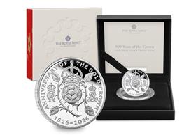 The UK 2026 500 Years of the Crown Silver Proof £5 Coin