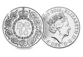 2016 UK 90th Birthday CERTIFIED BU £5