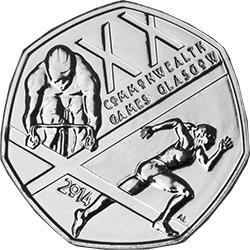 2014 UK Commonwealth Games Circulation 50p