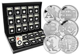 The 2018 DateStamp UK A-Z Silver 10p Coin Set