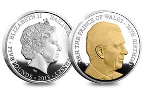 HRH Prince Charles 70th Birthday Proof Coin