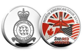 Red Arrows N America Tour Silver-Plated Medal
