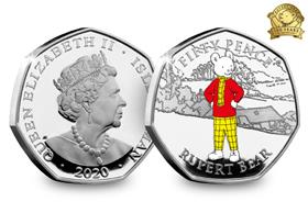 The Rupert Bear Silver Proof 50p Coin