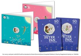 The Peter Pan and Tinkerbell 50p Notecard