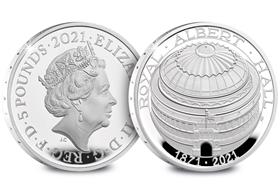 UK 2021 Royal Albert Hall Silver Proof £5