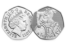 UK 2011 Olympics Wheelchair Rugby 50p