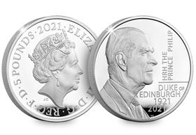 UK 2021 Prince Philip £5 Silver Proof Coin