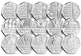 The Platinum Jubilee Fifty Pence Collection