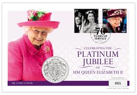 Platinum Jubilee UK £5 Coin Cover