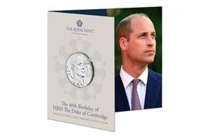 UK 2022 Prince William 40th Birthday £5 BUPack