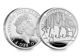 UK 2022 Queens Reign: Commonwealth Silver £5