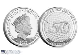 The 150th Open Gibraltar Round Silver Proof £1