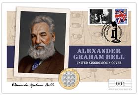 Alexander Graham Bell BU £2 Coin Cover