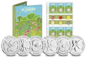 The Wild Flowers Uncirculated 10p Set