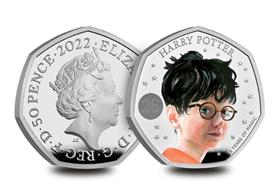 UK 2022 Harry Potter 50p Silver Proof Coin
