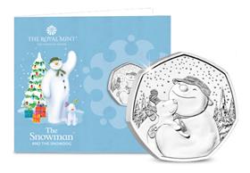 UK 2022 The Snowman and Snowdog 50p BU Coin